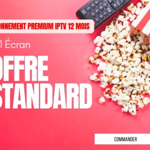 Abonnement Premium IPTV 12 mois (1 Écran)