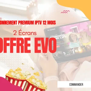 Abonnement Premium IPTV 12 mois (2 Écrans)
