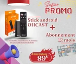 Pack CLÉ ANDROID Tv Stick 4K  + Abonnement 12 mois